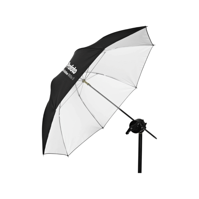 Umbrella Shallow White S con difusor para fotografía profesional